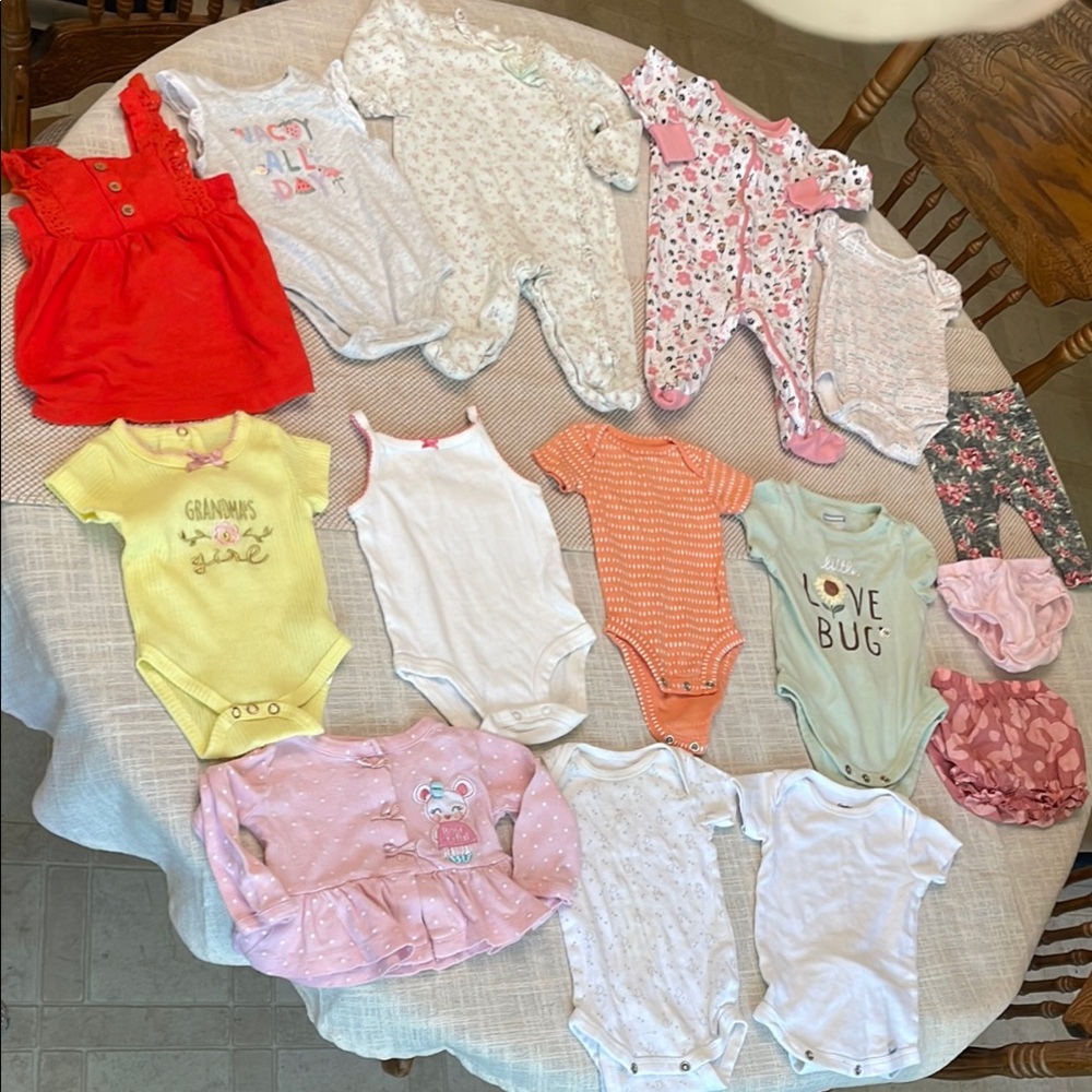 Adorable Baby Clothing Set in Yellow, White, and Pink